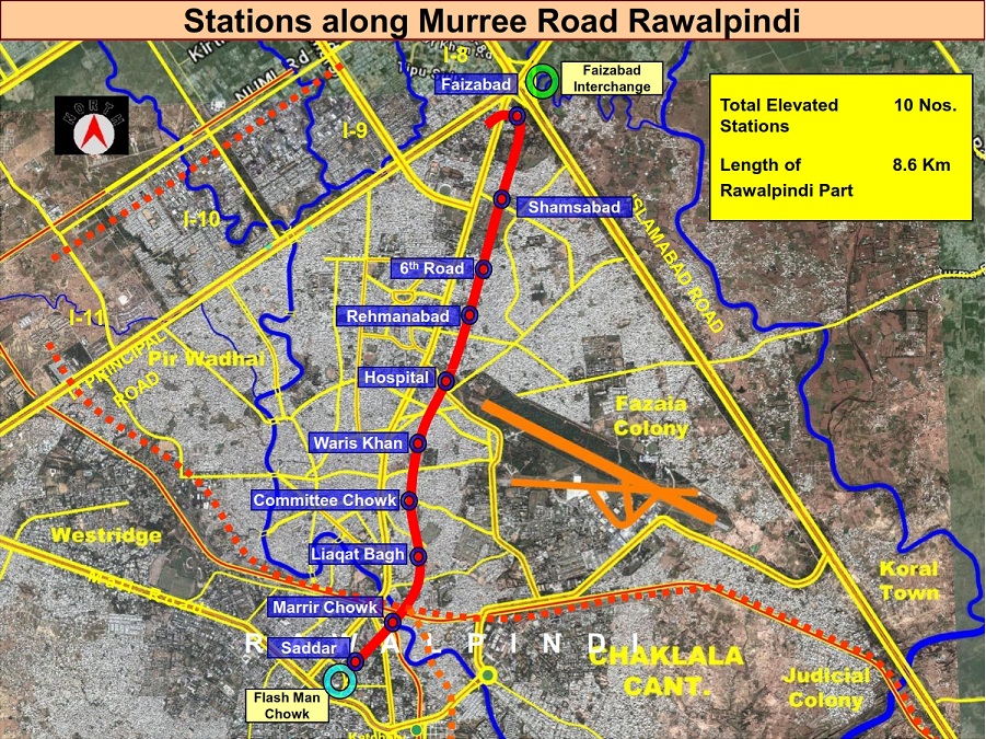 Rawalpindi Metro Bus Route Map